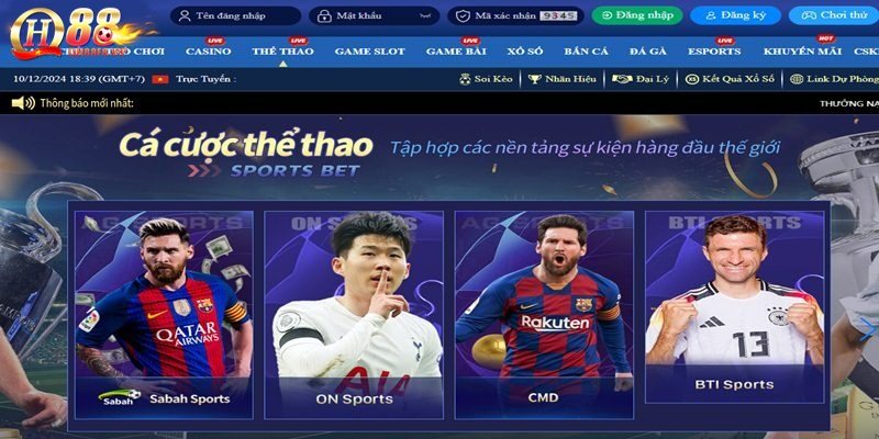 Giới thiệu QH88 về kho trò chơi cá cược Thể Thao